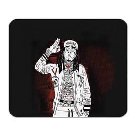 Коврик прямоугольный с принтом Lil Wayne 3 в Екатеринбурге, натуральный каучук | размер 230 х 185 мм; запечатка лицевой стороны | lil wayne | rap | лил уэйн | рэп | хип хоп