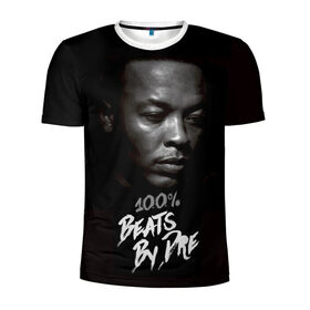 Мужская футболка 3D спортивная с принтом Dr.Dre в Екатеринбурге, 100% полиэстер с улучшенными характеристиками | приталенный силуэт, круглая горловина, широкие плечи, сужается к линии бедра | dr. dre | rap | андре ромелл янг | джи фанк. | доктор дре | доктор дрэ | рэп