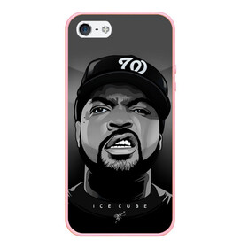 Чехол для iPhone 5/5S матовый с принтом Ice Cube 2 в Екатеринбурге, Силикон | Область печати: задняя сторона чехла, без боковых панелей | Тематика изображения на принте: ice cube | oshea jackson | rap | айс кьюб | гангста рэп | о’ши дже́ксон | рэп