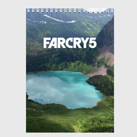 Скетчбук с принтом Far Cry 5 в Екатеринбурге, 100% бумага
 | 48 листов, плотность листов — 100 г/м2, плотность картонной обложки — 250 г/м2. Листы скреплены сверху удобной пружинной спиралью | far cry | far cry 5 | фар край