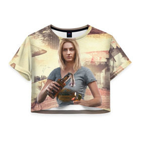 Женская футболка 3D укороченная с принтом Фар Край 5 в Екатеринбурге, 100% полиэстер | круглая горловина, длина футболки до линии талии, рукава с отворотами | far cry | far cry 5 | фар край