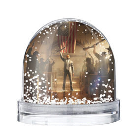 Снежный шар с принтом Gun в Екатеринбурге, Пластик | Изображение внутри шара печатается на глянцевой фотобумаге с двух сторон | far cry | far cry 5 | фар край