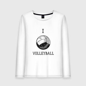 Женский лонгслив хлопок с принтом My volleyball в Екатеринбурге, 100% хлопок |  | ball | beach | game | gamer | i | love | player | volleybal | волейбол | волейболист | игра | игрок | пляжник | спорт | спортсмен