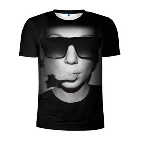 Мужская футболка 3D спортивная с принтом Vape Girl в Екатеринбурге, 100% полиэстер с улучшенными характеристиками | приталенный силуэт, круглая горловина, широкие плечи, сужается к линии бедра | bud | buds | girl | smoke | vape | weed | вейп | вейпер | девочка | дым