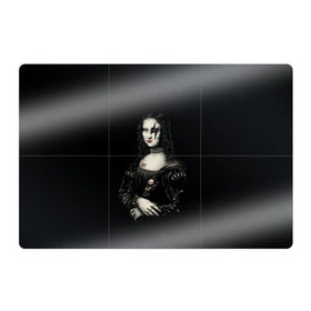 Магнитный плакат 3Х2 с принтом Мона Лиза Kiss в Екатеринбурге, Полимерный материал с магнитным слоем | 6 деталей размером 9*9 см | Тематика изображения на принте: джин симмонс | картина | пол стэнли | эйс фрейли