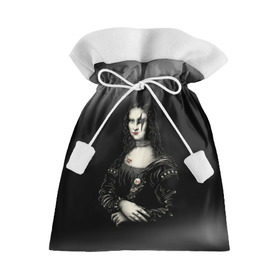 Подарочный 3D мешок с принтом Мона Лиза Kiss в Екатеринбурге, 100% полиэстер | Размер: 29*39 см | Тематика изображения на принте: джин симмонс | картина | пол стэнли | эйс фрейли