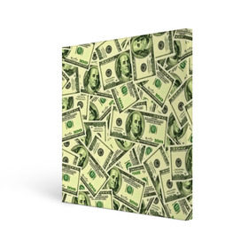 Холст квадратный с принтом Benjamin Franklin в Екатеринбурге, 100% ПВХ |  | 3d | benjamin franklin | америка | богатство | валюта | денежные купюры | деньги | доллар | зеленые | сша | текстуры