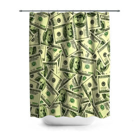 Штора 3D для ванной с принтом Benjamin Franklin в Екатеринбурге, 100% полиэстер | плотность материала — 100 г/м2. Стандартный размер — 146 см х 180 см. По верхнему краю — пластиковые люверсы для креплений. В комплекте 10 пластиковых колец | 3d | benjamin franklin | америка | богатство | валюта | денежные купюры | деньги | доллар | зеленые | сша | текстуры