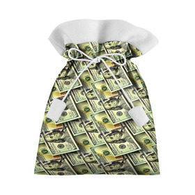Подарочный 3D мешок с принтом Деньги в Екатеринбурге, 100% полиэстер | Размер: 29*39 см | 3d | benjamin franklin | америка | богатство | валюта | денежные купюры | деньги | доллар | зеленые | сша | текстуры