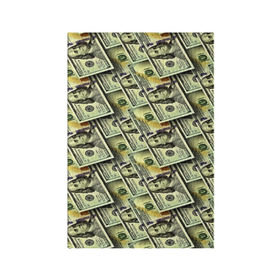 Обложка для паспорта матовая кожа с принтом Деньги в Екатеринбурге, натуральная матовая кожа | размер 19,3 х 13,7 см; прозрачные пластиковые крепления | 3d | benjamin franklin | америка | богатство | валюта | денежные купюры | деньги | доллар | зеленые | сша | текстуры