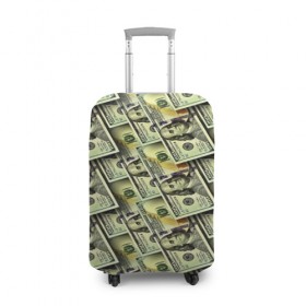 Чехол для чемодана 3D с принтом Деньги в Екатеринбурге, 86% полиэфир, 14% спандекс | двустороннее нанесение принта, прорези для ручек и колес | 3d | benjamin franklin | америка | богатство | валюта | денежные купюры | деньги | доллар | зеленые | сша | текстуры