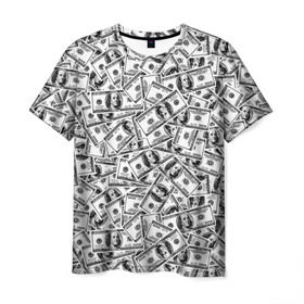 Мужская футболка 3D с принтом Benjamin Franklin $ в Екатеринбурге, 100% полиэфир | прямой крой, круглый вырез горловины, длина до линии бедер | 3d | benjamin franklin | америка | богатство | валюта | денежные купюры | деньги | доллар | зеленые | сша | текстуры