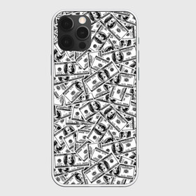Чехол для iPhone 12 Pro с принтом Benjamin Franklin $ в Екатеринбурге, силикон | область печати: задняя сторона чехла, без боковых панелей | 3d | benjamin franklin | америка | богатство | валюта | денежные купюры | деньги | доллар | зеленые | сша | текстуры