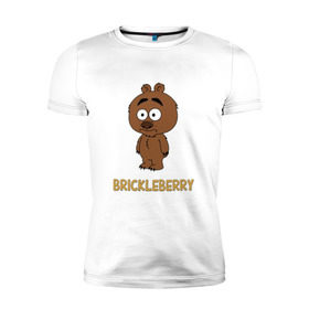 Мужская футболка премиум с принтом Malloy (Brickleberry) в Екатеринбурге, 92% хлопок, 8% лайкра | приталенный силуэт, круглый вырез ворота, длина до линии бедра, короткий рукав | Тематика изображения на принте: brickleberry | malloy