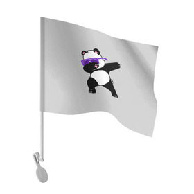 Флаг для автомобиля с принтом Panda в Екатеринбурге, 100% полиэстер | Размер: 30*21 см | Тематика изображения на принте: panda dab | животные | панда