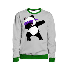 Детский свитшот 3D с принтом Panda в Екатеринбурге, 100% полиэстер | свободная посадка, прямой крой, мягкая тканевая резинка на рукавах и понизу свитшота | panda dab | животные | панда