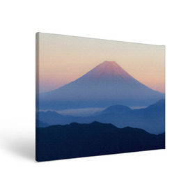 Холст прямоугольный с принтом Фудзияма в Екатеринбурге, 100% ПВХ |  | Тематика изображения на принте: fuji | вулкан | горы | рассвет | солнце | туман | утро | япония