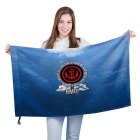 Флаг 3D с принтом ОСНАЗ ВМФ в Екатеринбурге, 100% полиэстер | плотность ткани — 95 г/м2, размер — 67 х 109 см. Принт наносится с одной стороны | вмф | осназ | осназ вмф | разведка | флот