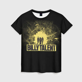 Женская футболка 3D с принтом BILLY TALENT 8 в Екатеринбурге, 100% полиэфир ( синтетическое хлопкоподобное полотно) | прямой крой, круглый вырез горловины, длина до линии бедер | 