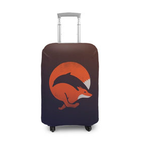 Чехол для чемодана 3D с принтом Лисица и дельфин в Екатеринбурге, 86% полиэфир, 14% спандекс | двустороннее нанесение принта, прорези для ручек и колес | fox | два в одном | животное | зверь | красивая | лис | лиса | лисенок | лисица | лисичка | мех | патрикеевна | плутовка | прикольная | природа | рисунок | рыба | рыжая | рыжий цвет | сказка | хвост | хитрая