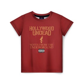 Детская футболка 3D с принтом Hollywood Undead 8 в Екатеринбурге, 100% гипоаллергенный полиэфир | прямой крой, круглый вырез горловины, длина до линии бедер, чуть спущенное плечо, ткань немного тянется | hollywood undead | голливудская нежить
