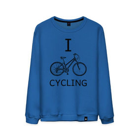 Мужской свитшот хлопок с принтом I love cycling в Екатеринбурге, 100% хлопок |  | bicycle | bike | bmx | cycling | enjoy | i | like | love | moto | ride | rider | sport | байк | велик | вело | велосипед | велосипедист | ездить | зож | катать | кататься | лето | спорт | спортсмен