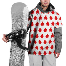 Накидка на куртку 3D с принтом Пингвинчики в Екатеринбурге, 100% полиэстер |  | 3d | арт | животные | пингвины | птицы | текстуры