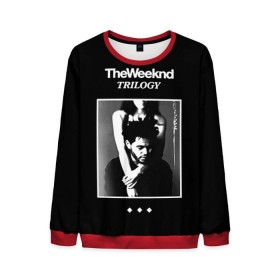 Мужской свитшот 3D с принтом The Weeknd в Екатеринбурге, 100% полиэстер с мягким внутренним слоем | круглый вырез горловины, мягкая резинка на манжетах и поясе, свободная посадка по фигуре | the weeknd | викенд | тесфайе | уикенд