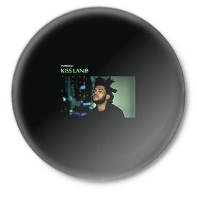 Значок с принтом The Weeknd в Екатеринбурге,  металл | круглая форма, металлическая застежка в виде булавки | the weeknd | викенд | тесфайе | уикенд