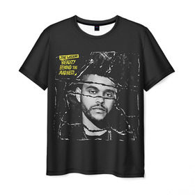Мужская футболка 3D с принтом The Weeknd в Екатеринбурге, 100% полиэфир | прямой крой, круглый вырез горловины, длина до линии бедер | the weeknd | викенд | тесфайе | уикенд