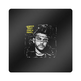 Магнит виниловый Квадрат с принтом The Weeknd в Екатеринбурге, полимерный материал с магнитным слоем | размер 9*9 см, закругленные углы | the weeknd | викенд | тесфайе | уикенд