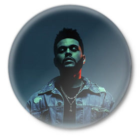 Значок с принтом The Weeknd в Екатеринбурге,  металл | круглая форма, металлическая застежка в виде булавки | Тематика изображения на принте: the weeknd | викенд | тесфайе | уикенд
