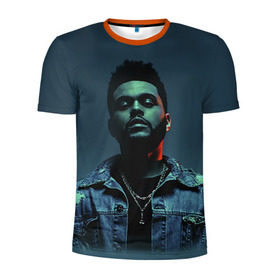 Мужская футболка 3D спортивная с принтом The Weeknd в Екатеринбурге, 100% полиэстер с улучшенными характеристиками | приталенный силуэт, круглая горловина, широкие плечи, сужается к линии бедра | the weeknd | викенд | тесфайе | уикенд