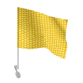 Флаг для автомобиля с принтом Сладкая вареная кукуруза в Екатеринбурге, 100% полиэстер | Размер: 30*21 см | Тематика изображения на принте: еда | кукуруза