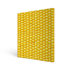 Холст квадратный с принтом Сладкая вареная кукуруза в Екатеринбурге, 100% ПВХ |  | Тематика изображения на принте: еда | кукуруза