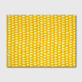 Альбом для рисования с принтом Сладкая вареная кукуруза в Екатеринбурге, 100% бумага
 | матовая бумага, плотность 200 мг. | еда | кукуруза