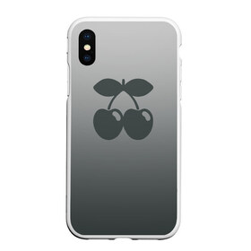 Чехол для iPhone XS Max матовый с принтом Pacha Ibiza Gray в Екатеринбурге, Силикон | Область печати: задняя сторона чехла, без боковых панелей | cherry | club | ibiza | one | pacha | party | spain | summer | вечеринка | вишенки | вишня | ибица | испания | клуб | лето | остров | отдых | отпуск | пача | чери