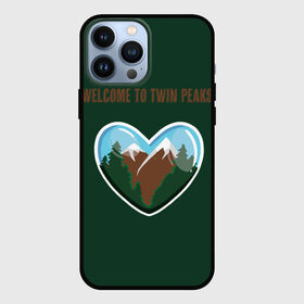 Чехол для iPhone 13 Pro Max с принтом Добро пожаловать в Твин Пикс в Екатеринбурге,  |  | twin peaks | welcome | агент купер | горы | дэвид линч | совы не то чем кажутся | сосны | чертовски хороший кофе