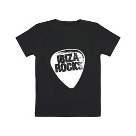Детская футболка хлопок с принтом Ibiza Rocks Black & White в Екатеринбурге, 100% хлопок | круглый вырез горловины, полуприлегающий силуэт, длина до линии бедер | dj | ibiza | pink | rocks | вечеринка | гламур | диджей | дизайн | ибица | клуб | мода | остров | отпуск | пафос | путешествие | рок | стиль