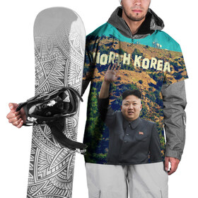 Накидка на куртку 3D с принтом NORTH KOREA в Екатеринбурге, 100% полиэстер |  | Тематика изображения на принте: hollywood | kim jong un | north korea | ким чен ын | северная корея