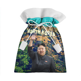 Подарочный 3D мешок с принтом NORTH KOREA в Екатеринбурге, 100% полиэстер | Размер: 29*39 см | hollywood | kim jong un | north korea | ким чен ын | северная корея