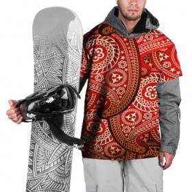 Накидка на куртку 3D с принтом Турецкий огурец в Екатеринбурге, 100% полиэстер |  | 3d | абстракция | арт | индийский | турецкий огурец | узор | фигуры | цветы