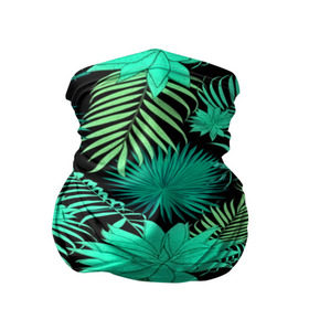 Бандана-труба 3D с принтом Tropical pattern в Екатеринбурге, 100% полиэстер, ткань с особыми свойствами — Activecool | плотность 150‒180 г/м2; хорошо тянется, но сохраняет форму | 3d | арт | лето | листья | пальмы | текстура | узор | цветы