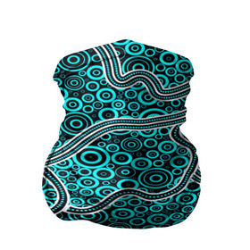 Бандана-труба 3D с принтом Aboriginal pattern в Екатеринбурге, 100% полиэстер, ткань с особыми свойствами — Activecool | плотность 150‒180 г/м2; хорошо тянется, но сохраняет форму | Тематика изображения на принте: абстракции | арт | волны | узор | фигуры
