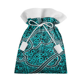Подарочный 3D мешок с принтом Aboriginal pattern в Екатеринбурге, 100% полиэстер | Размер: 29*39 см | Тематика изображения на принте: абстракции | арт | волны | узор | фигуры