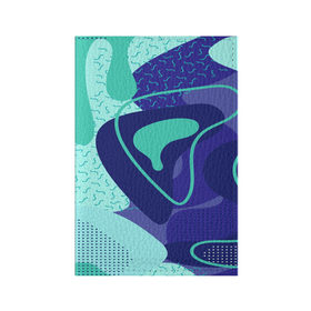 Обложка для паспорта матовая кожа с принтом Sky pattern в Екатеринбурге, натуральная матовая кожа | размер 19,3 х 13,7 см; прозрачные пластиковые крепления | 3d | abstraction | абстракция | геометрия | грани | линии | полигоны | сочетания | текстура | треугольники