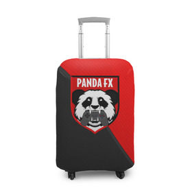 Чехол для чемодана 3D с принтом PandafxTM в Екатеринбурге, 86% полиэфир, 14% спандекс | двустороннее нанесение принта, прорези для ручек и колес | 7f united | fifa | pandafx | панда