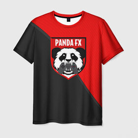 Мужская футболка 3D с принтом PandafxTM в Екатеринбурге, 100% полиэфир | прямой крой, круглый вырез горловины, длина до линии бедер | 7f united | fifa | pandafx | панда