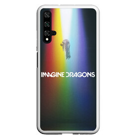 Чехол для Honor 20 с принтом Imagine Dragons в Екатеринбурге, Силикон | Область печати: задняя сторона чехла, без боковых панелей | demons | evolve | mirrors | radioactive | драконы | космос | музыка | нло | ночь | поп | радуга | рок | свет