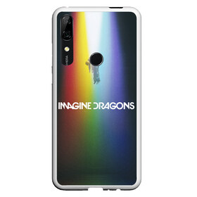 Чехол для Honor P Smart Z с принтом Imagine Dragons в Екатеринбурге, Силикон | Область печати: задняя сторона чехла, без боковых панелей | Тематика изображения на принте: demons | evolve | mirrors | radioactive | драконы | космос | музыка | нло | ночь | поп | радуга | рок | свет